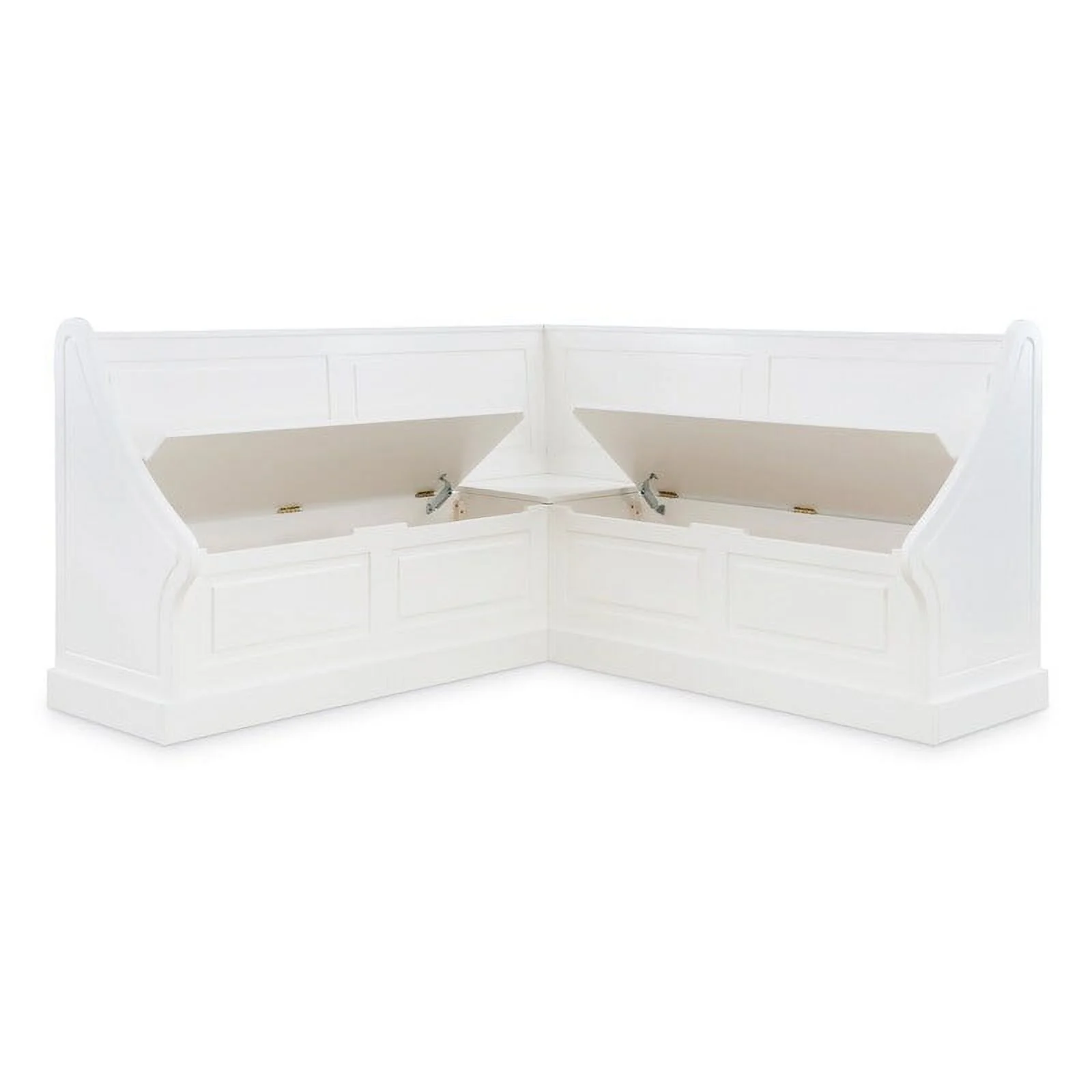 Linon Josie White Corner Breakfast Nook