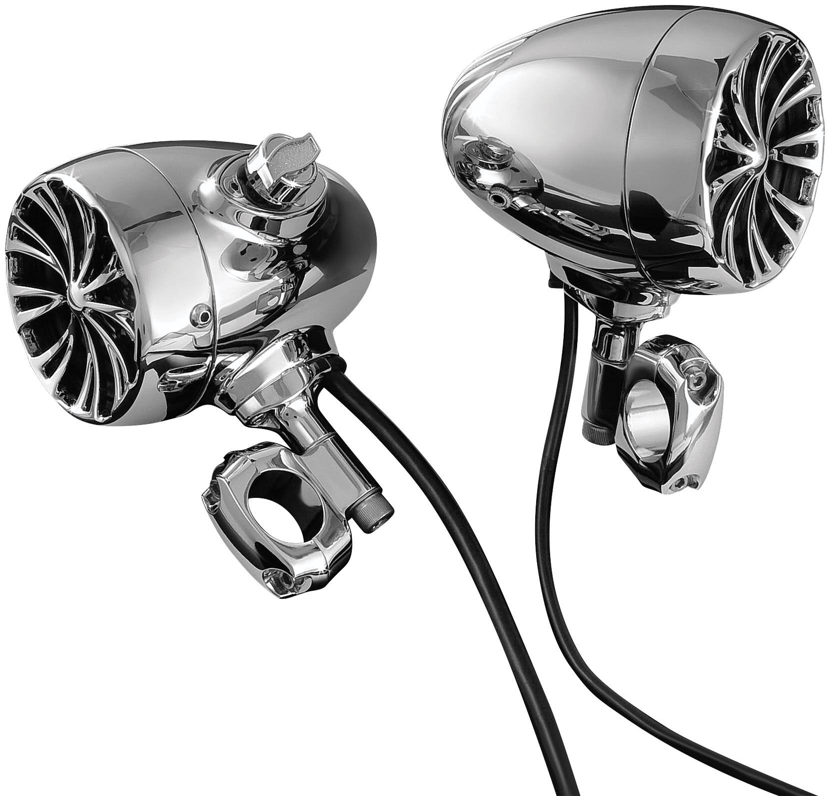 Kuryakyn Bluetooth Sound Of Chrome Speaker Kit - 1in. Handlebars - Chrome 834
