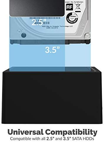 Sabrent 4-Bay USB 3.0 SATA 2.5"/3.5" SSD/HDD Docking Station (DS-U3B4)
