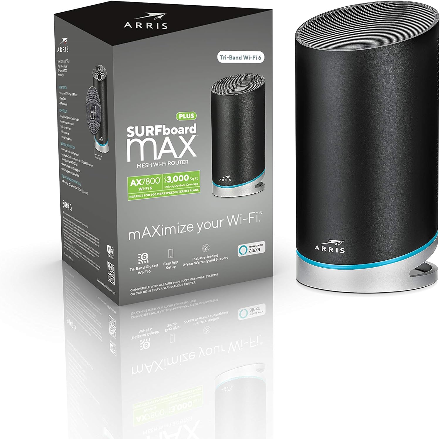 ARRIS SURFboard mAX Plus Mesh AX7800 Wi-Fi 6 AX Router (W30)