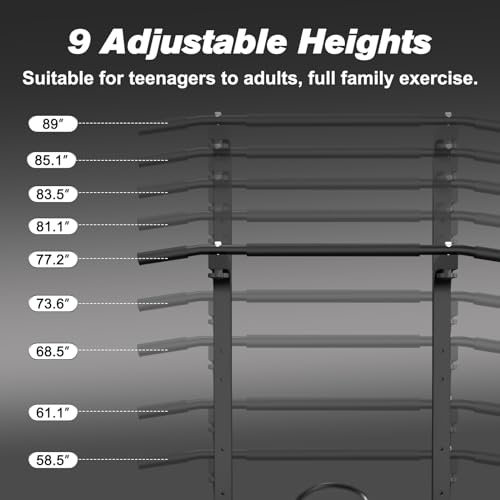 RELIFE REBUILD YOUR LIFE Power Tower Pull Up Bar Station Workout Dip Station for Home Gym Strength Training Fitness Equipment Newer Version,450LBS.