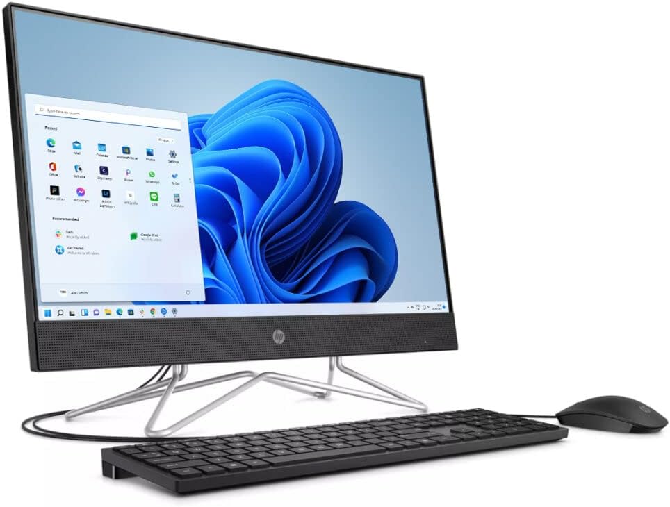 2022 HP Newest All-in-One Desktop Computer, 27'' Full HD Display, AMD Ryzen 5 5500U Processor, 16GB RAM, 512GB SSD + 1TB HDD, Wi-Fi, HDMI, Webcam, Bluetooth, Windows 11 Home, Black