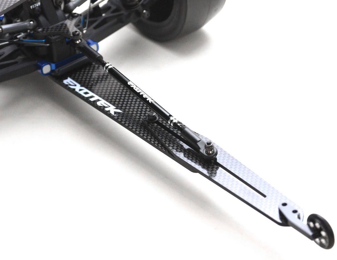 Exotek Racing EXO1960 RC10B6 Carbon Fiber Adjustable Wheelie Bar Set