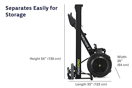 Concept2 RowErg Indoor Rowing Machine - PM5 Monitor, Device Holder, Adjustable Air Resistance, Easy Storage