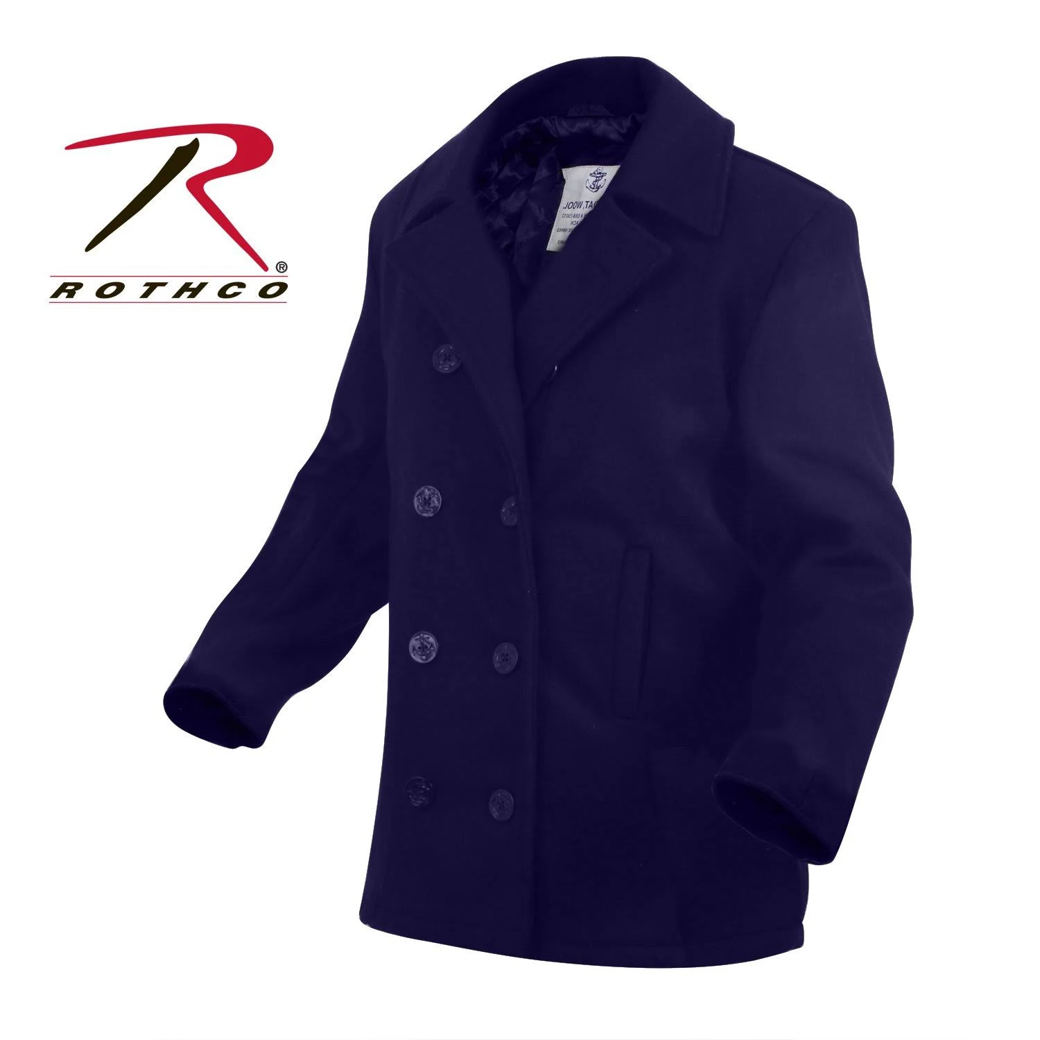 Rothco US Navy Type Pea Coat - Black - 2XL