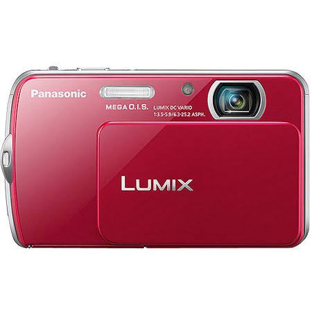 Panasonic Lumix DMC-FP7 16.1 MP Compact Digital Camera - 720p - Red