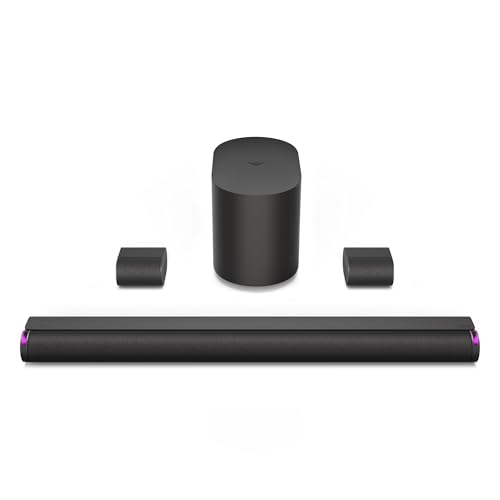 VIZIO 5.1.2 Elevate SE Soundbar, Wireless Subwoofer, Surround Sound w/Dolby Atmos & DTS:X, Bluetooth Speaker, QuickFit™ Compatible – SL512X-08 (New, 2024 Model)