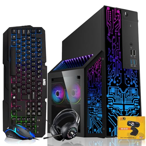 Dell OptiPlex Gaming Desktop PC Bundle with Core i7 32GB RAM 1TB SSD 27 inch Curved Monitor RTX 3060 Graphics RGB Keyboard with AI-Enabled Copilot Key Mouse Headphones Webcam Windows 11 Pro(Renewed)