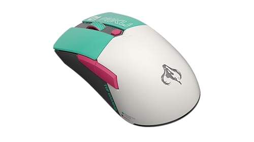TUF Gaming Mini Wireless Mouse Hatsune Miku Edition- lightweight, ambidextrous 65g wireless gaming mouse with tri-mode connectivity, 12,000dpi sensor, and 100million-click lifespan mechanical switches