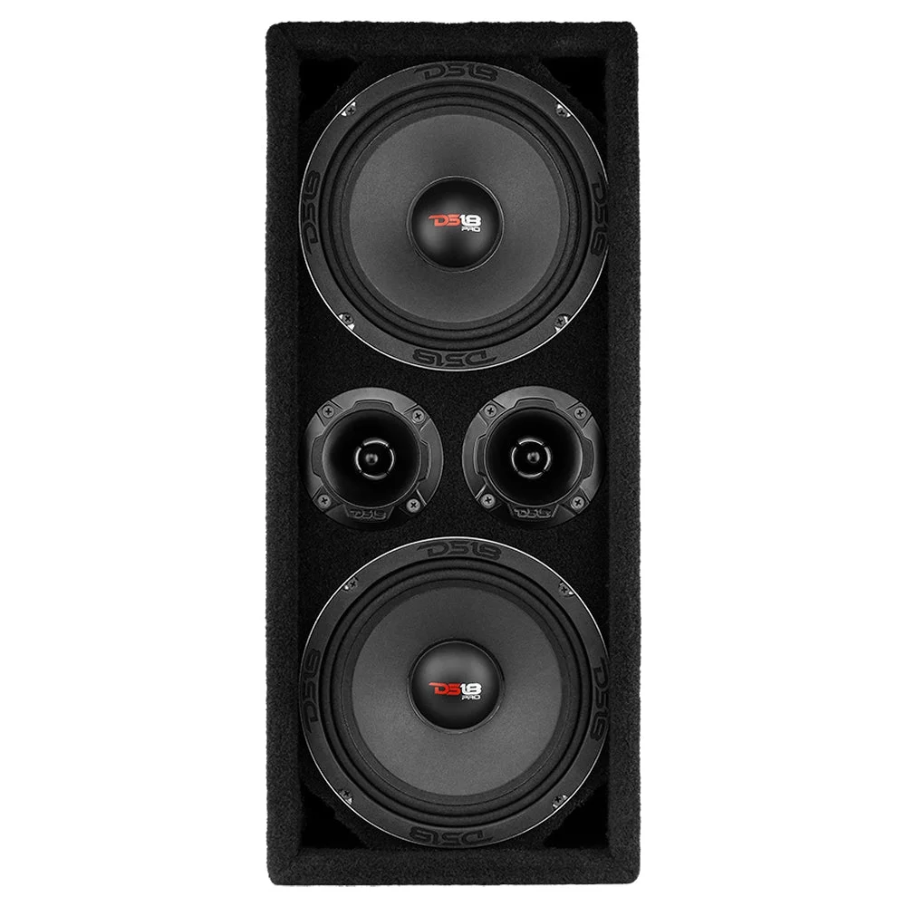 Dual 8" Loaded Ported Voceteo Box ( 2 x PRO-X8M and 2 x PRO-TWX2)