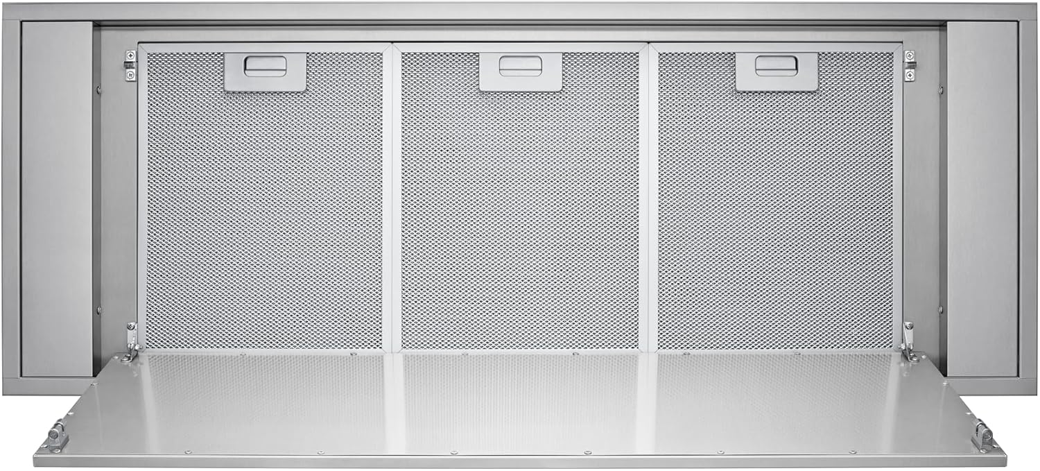 VICTORY Horizon, 900 CFM Flush Ceiling Mount Island Insert Range Hood 42 Inch, Stainless Steel, Easy to Use Wall Switch Controls