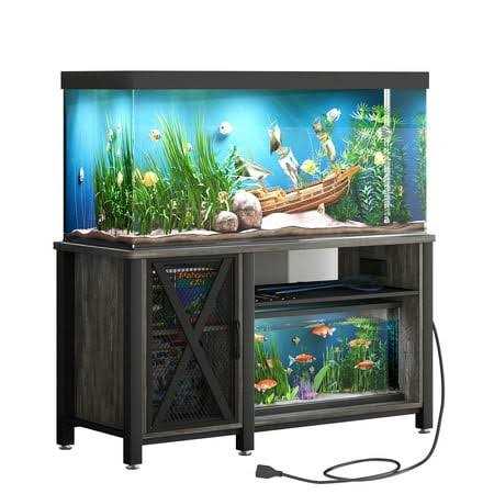 Dextrus Heavy Duty Metal Aquarium Stand with Power Outlets Suitable for 55-75 Gallon Fish Tank Stand - Pet Supplies online store