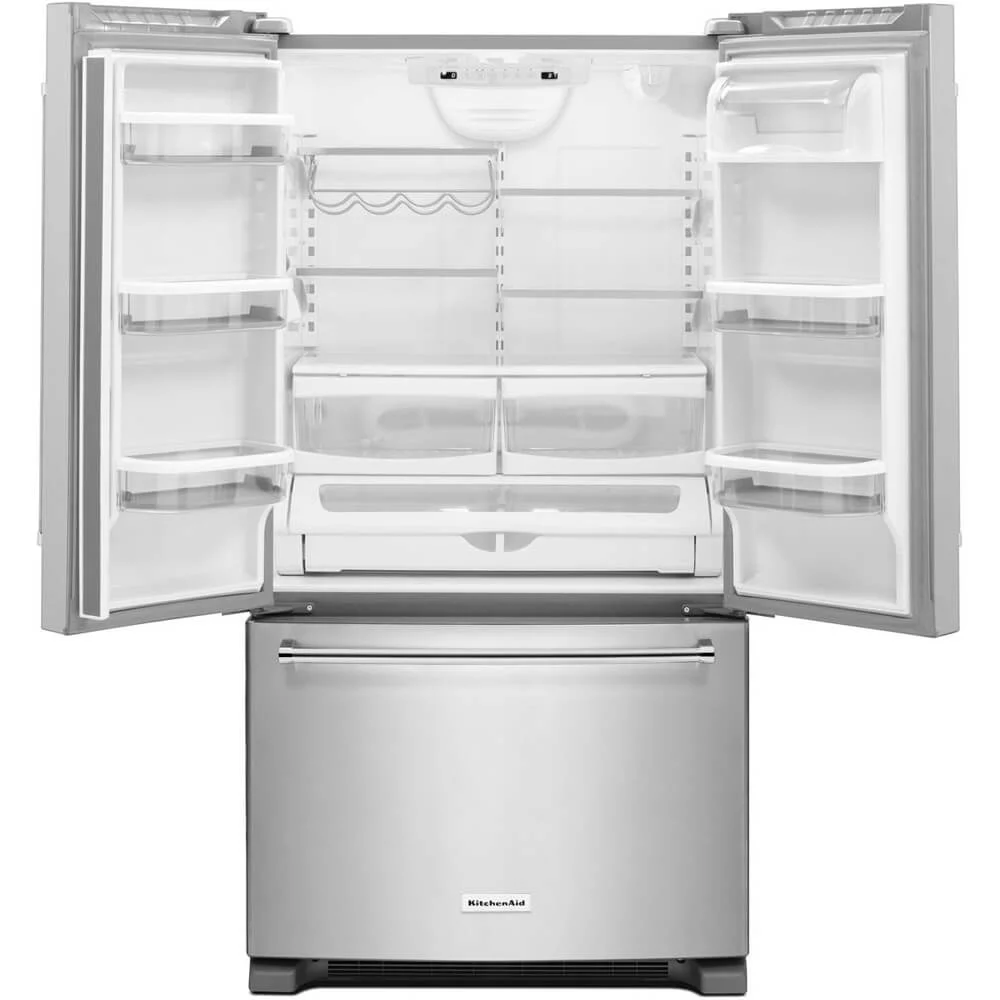 Kitchenaid Krfc300e 36" Wide 20 Cu. Ft. Counter Depth French Door Refrigerator - Stainless