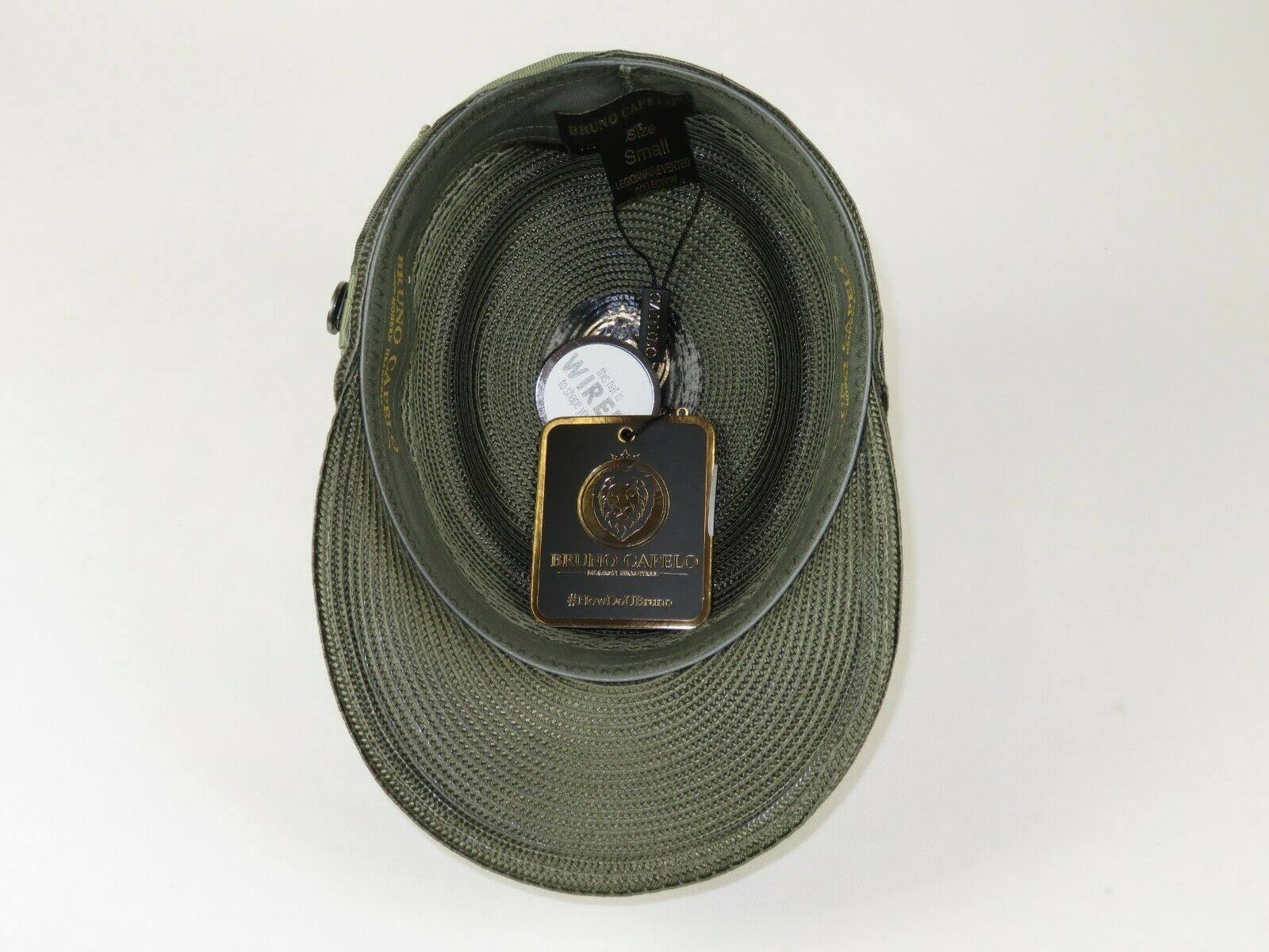 Men Fashion Straw Style Hat Bruno Capelo Legionnaire Telescope Crown LG223 Olive