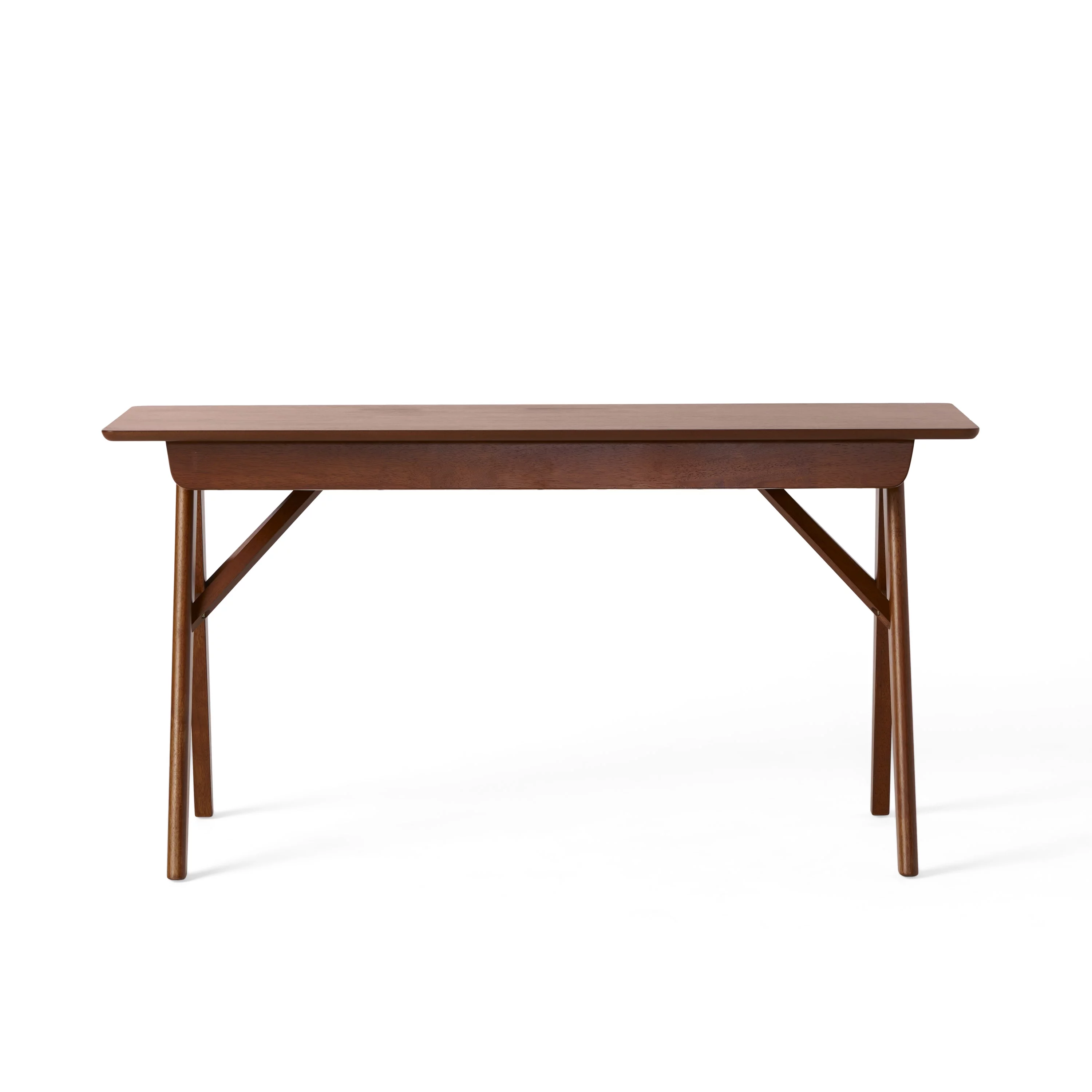 Belle Mid Century Wood Desk Walnut