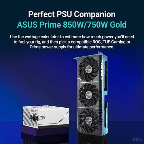 ASUS Prime Radeon™ RX 9070 XT OC Edition Graphics Card (PCIe 5.0, HDMI/DP 2.1, 2.5-Slot Design, axial-tech Fans, Dual Ball Fan Bearings, Dual BIOS, GPU Guard)