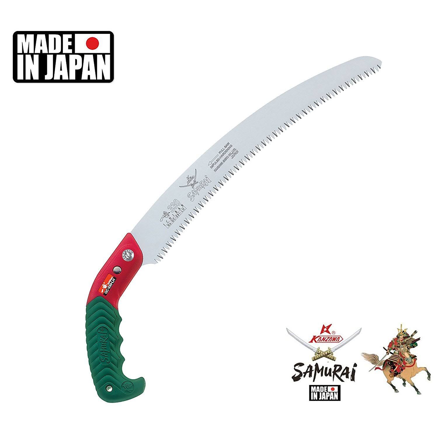 Samurai Ichiban 13x22 Curved Pruning Saw with Scabbard (GC-330-LH)