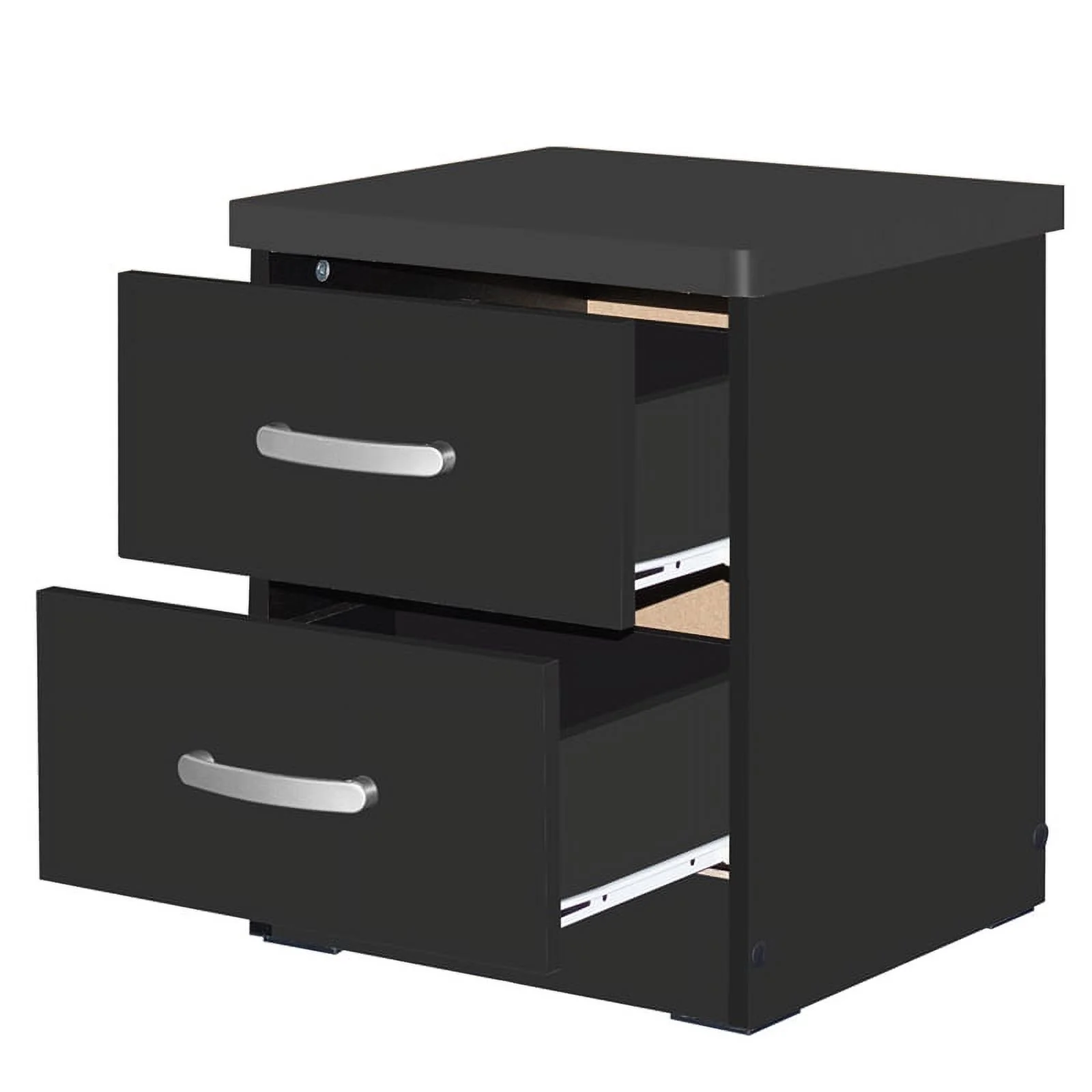 Home Square 3-Piece Set with Full Bed Armoire Wardrobe Cabinet and Nightstand