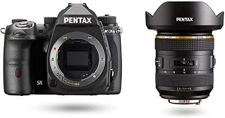 Pentax K-3 Mark III Flagship APS-C Black Camera Body - 12fps, Touch Screen LCD, Weather Resistant Magnesium Alloy Body with in-Body 5-Axis Shake Reduction. 1.05x Optical viewfinder with 100% FOV