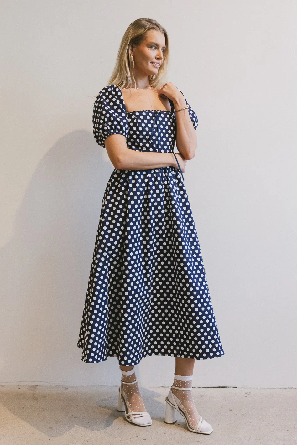 Katerina Polka Dot Midi Dress - FINAL SALE
