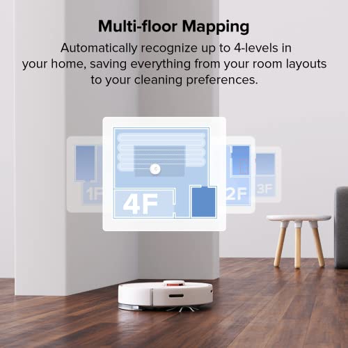 roborock Q8 Max Robot Vacuum and Mop Cleaner, DuoRoller Brush, 5500Pa Strong Suction, Lidar Navigation, Obstacle Avoidance, Multi-Level Mapping, Perfect for Pet Hair
