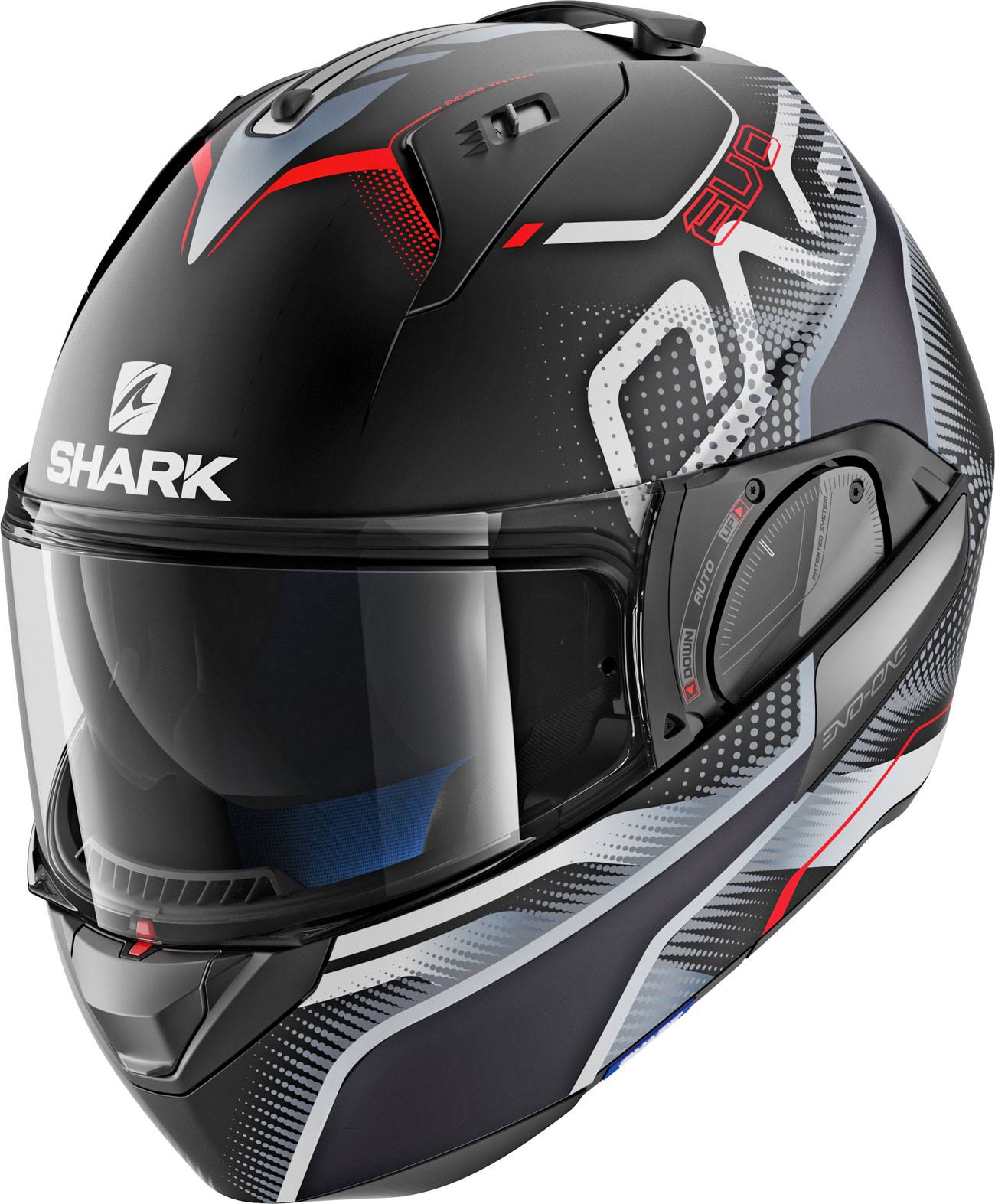 Shark EVO-ONE 2 Keenser Mat Helmet S Black-Silver-Red