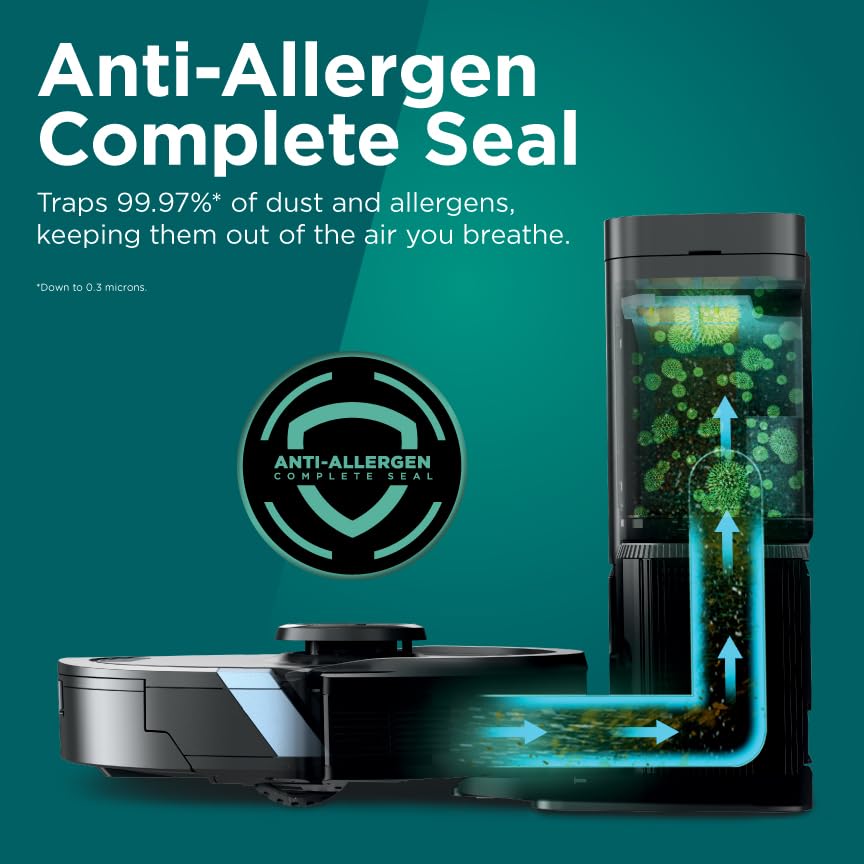 Shark AV752 ION Robot Vacuum, Tri-Brush System, Wifi Connected, 120 Min Runtime, Works with Alexa, Multi Surface Cleaning, White