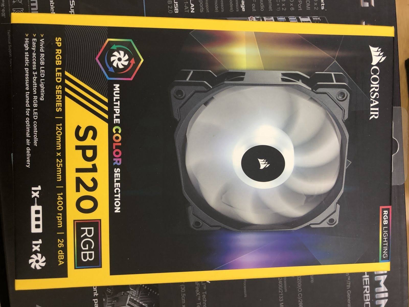 Corsair SP120 RGB LED High Performance 120mm Fan with Controller Co-9050060-ww