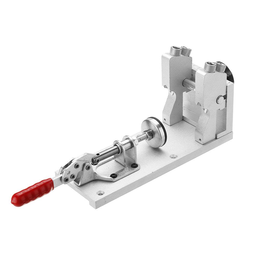 Banggood Woodworking Pocket Hole Jig System Guide Carpenter Kit with Clamp and Hole Drill Bits