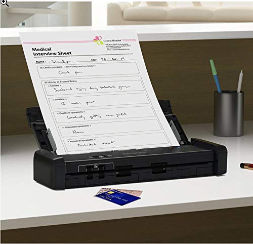 Epson - Workforce ES-C320W - Wireless Compact Desktop Document Scanner - 2-Sided Scanning and Auto Document Feeder - Paper and Card Scanner - Black