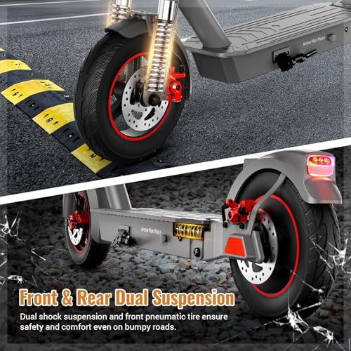 SISIGAD Electric Scooter Adults 10" Tires, 600W Peak Motor, Max 22 MPH Speed, 30 Miles Long Range, Portable Folding E-Scooter for Commuting with Dual Brakes, LCD Display APP Control