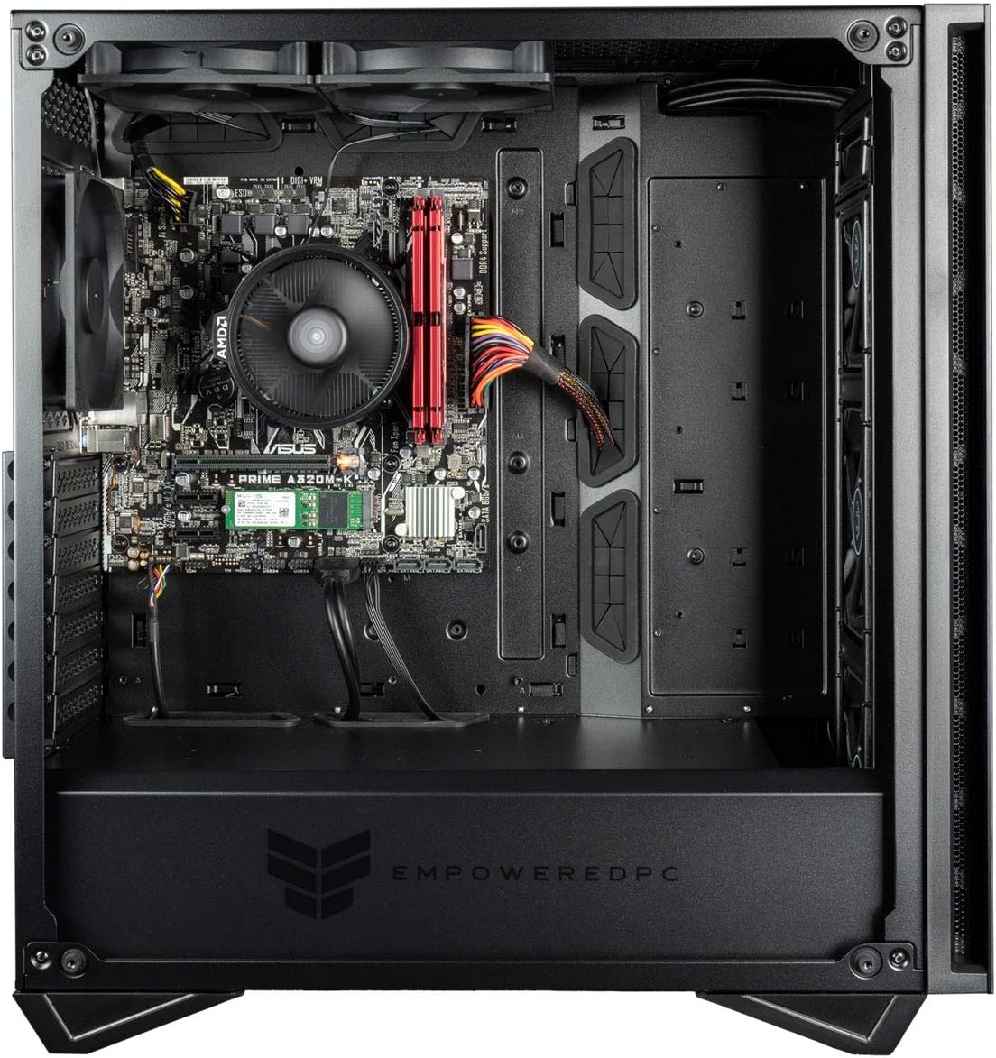 Empowered PC Sentinel Gaming Desktop (AMD Ryzen 3 with Radeon Vega 8 Graphics, 16GB RAM, 512GB NVMe SSD, 500W PSU, AC WiFi, No OS) Tower Gamer PC Computer
