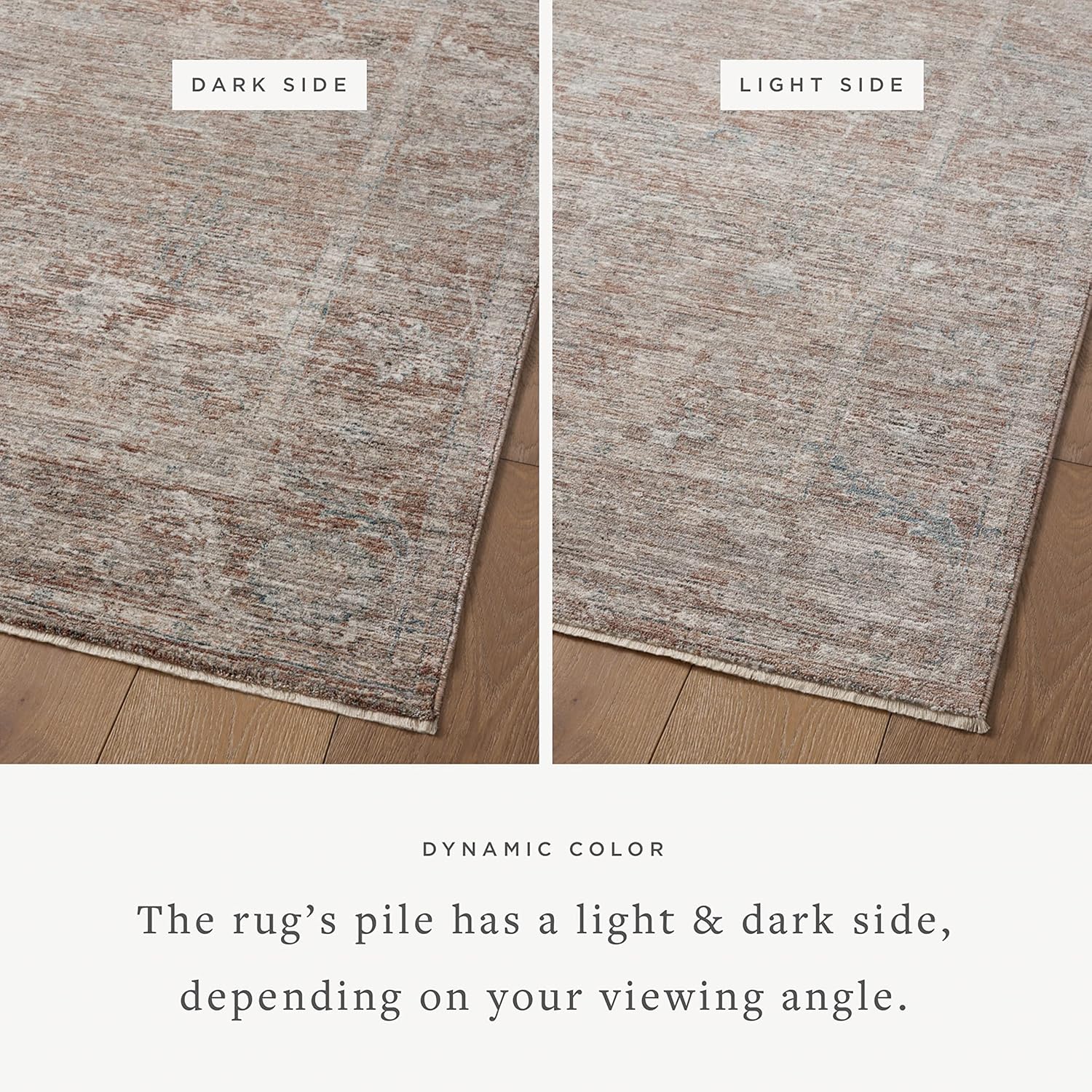 Loloi Magnolia Home by Joanna Gaines x Millie Brick/Fog 7'-10" x 10' Area Rug