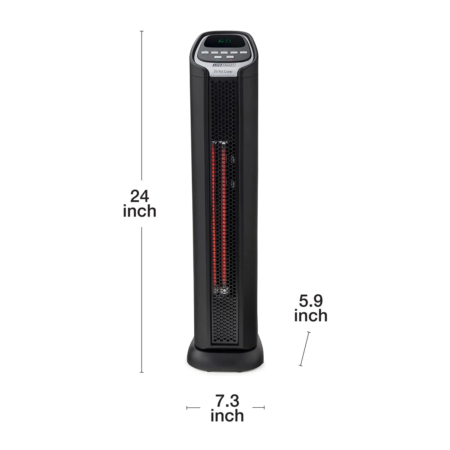 Lifesmart New LifePro 1500W Electric Infrared Quartz Tower Space Heater