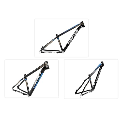 Mountain Bike Frame 27.5er 29er Aluminum Alloy Hardtail Frame 15/17/19” Disc Brake QR 135mm BB 68mm Internal Routing XC Off-Road Adult Bike Frame(Color:Orange,Size:27.5/29"*17")