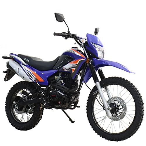250cc Dirt Bike Hawk 250 Enduro Street Bike Motorcycle Bike(Red)