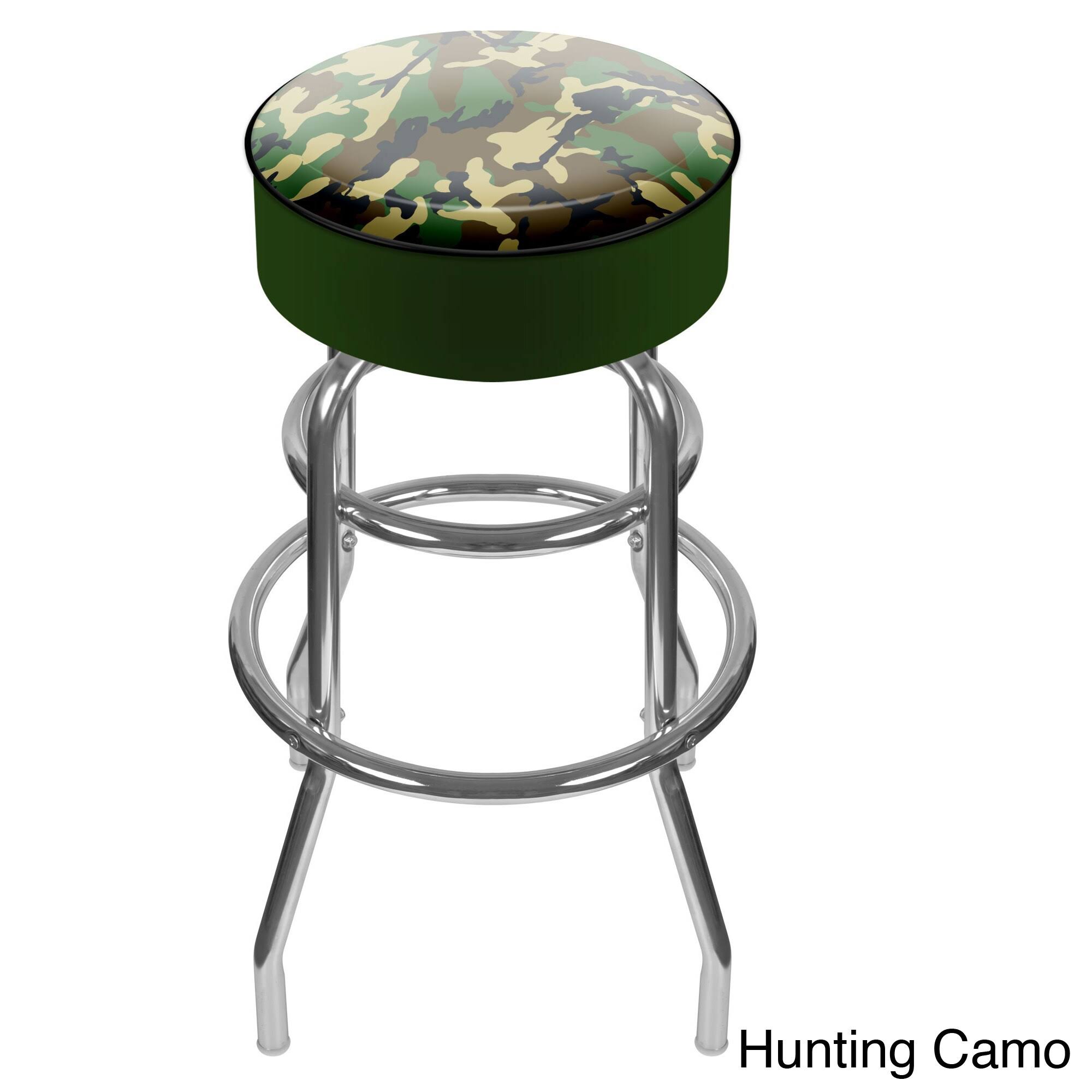 Trademark Global Hunting Camo Padded Swivel Bar Stool