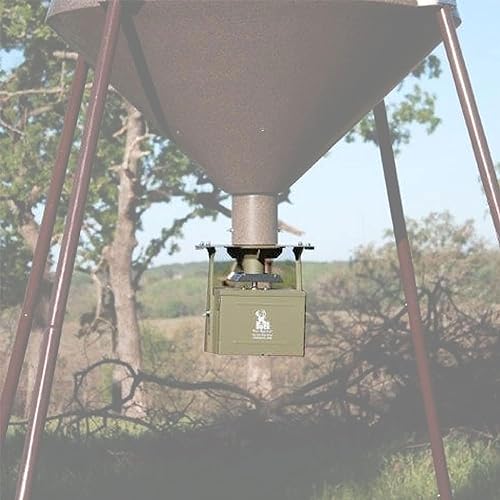 Boss Buck 12 Volt High Torque Motor Automatic Hunting Game Feeder Conversion Kit with Set Timer Holder and Large Swing Door Slinger
