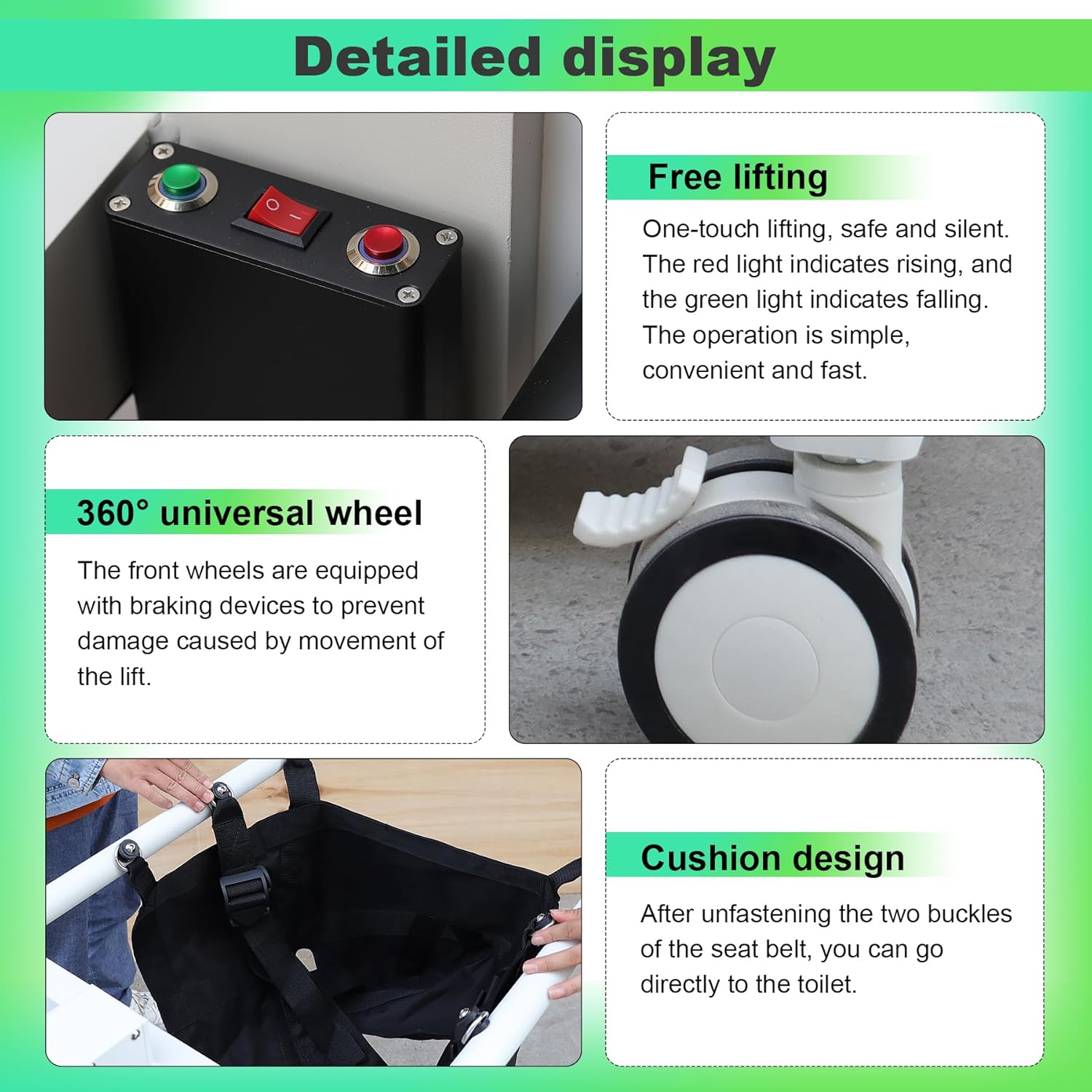 Electric Patient Lift Wheelchair for Home，Electric Patient Lift Transfer Chair，Wheelchair to Car Transfer Devices，Electric Patient Transfer Lift Chair,Portable Patient Lift Electric