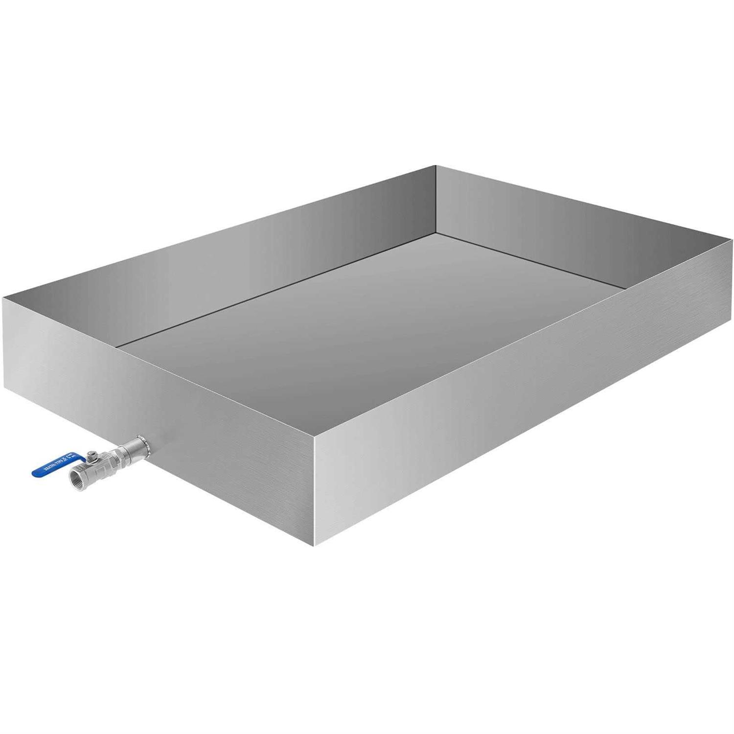 VEVOR Maple Syrup Evaporator Pan 30x16x9.5 Inch Stainless Steel Maple Syrup Boiling Pan with Valve for Boiling Maple Syrup - Shop Hardware Tools Online Store