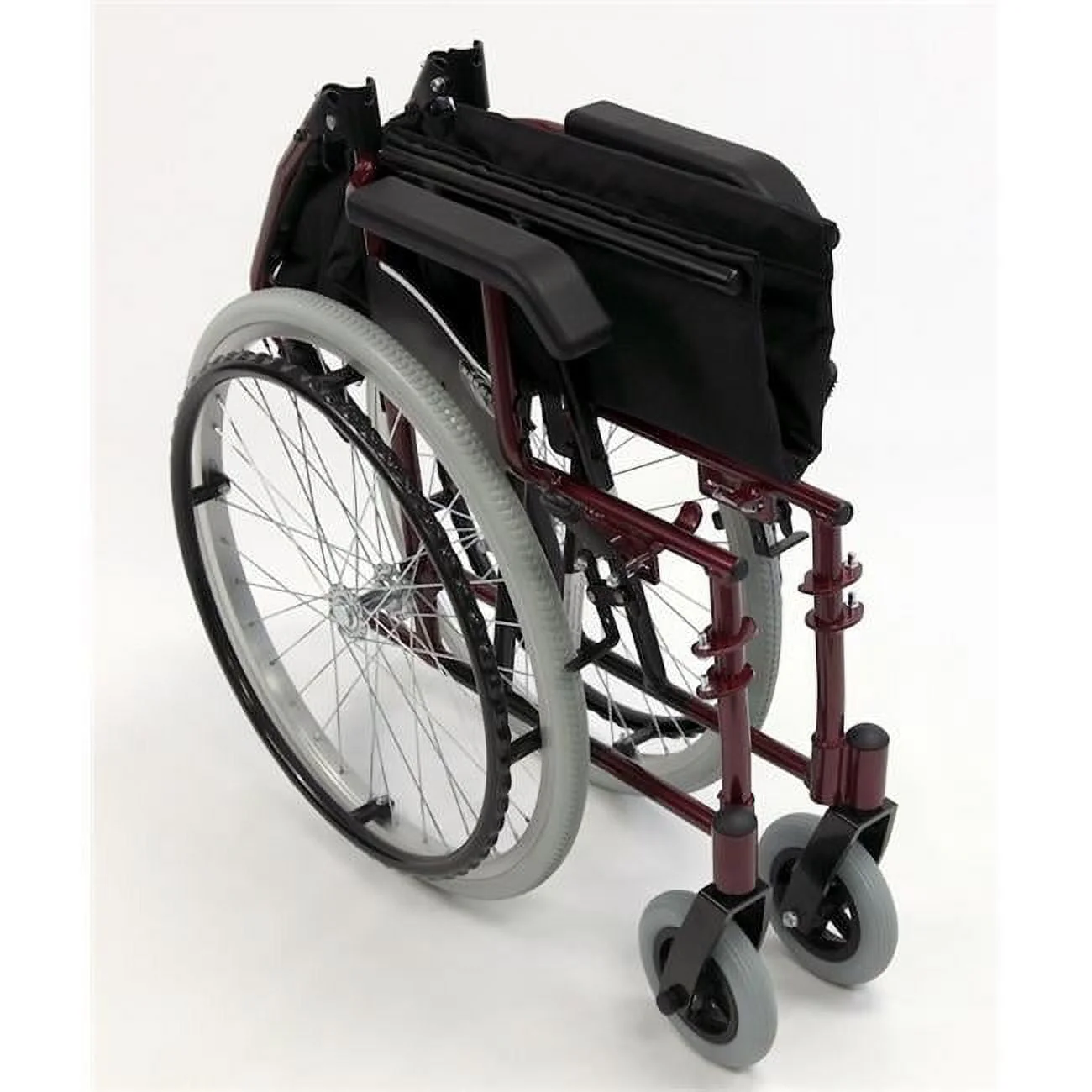 Karman LT-980 24 Pounds Lightweight Wheelchair, 18 Seat, Burgundy