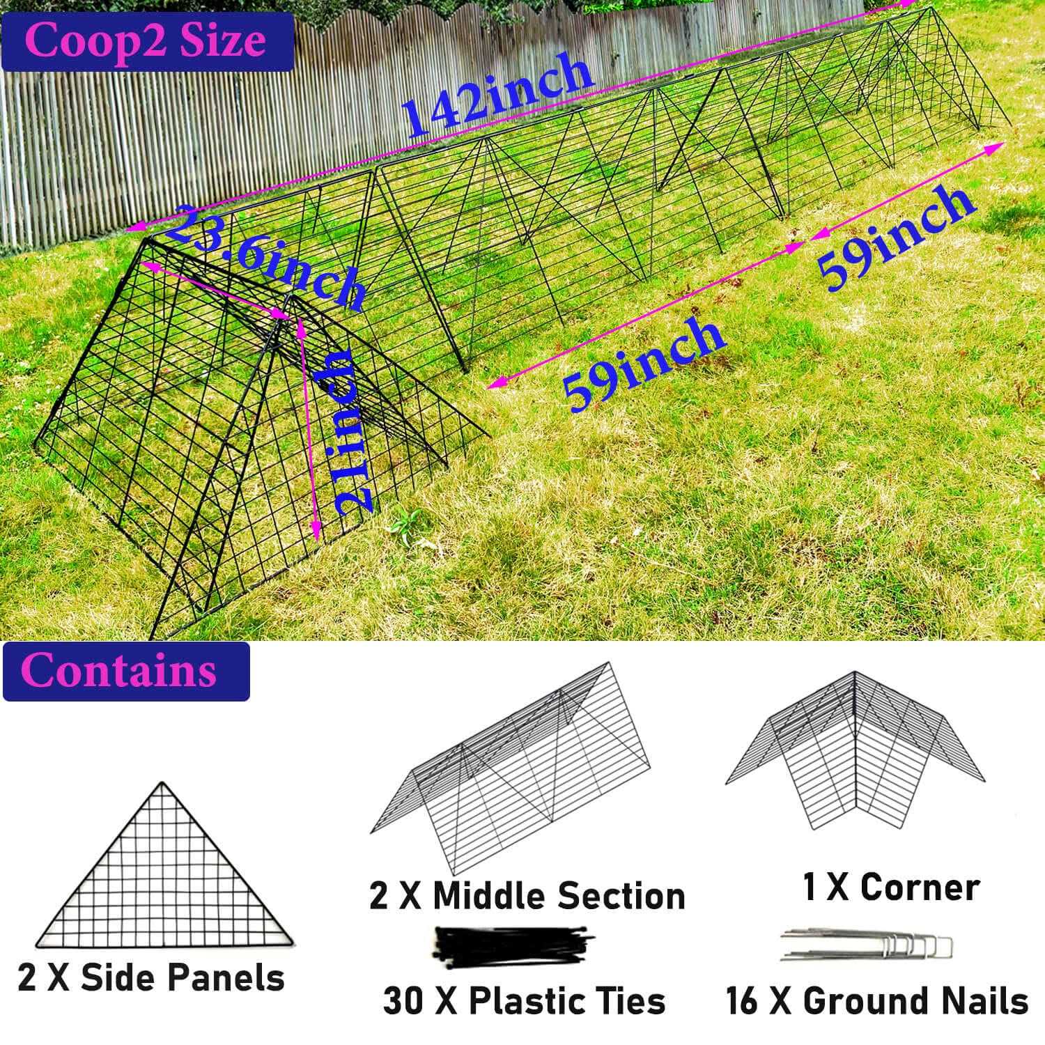 Chicken Tunnels for Yard Chicken Tunnels for Outside Chicken Run Coop Tunnel - Pet Supplies online store