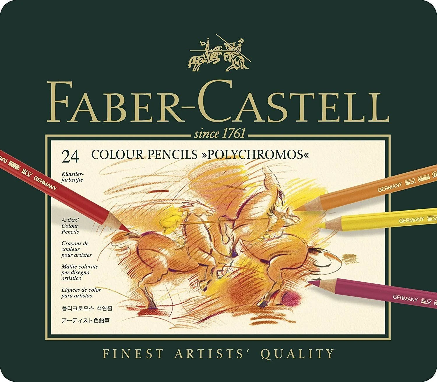 Faber-Castell Polychromos Colour Pencils Tin of 60