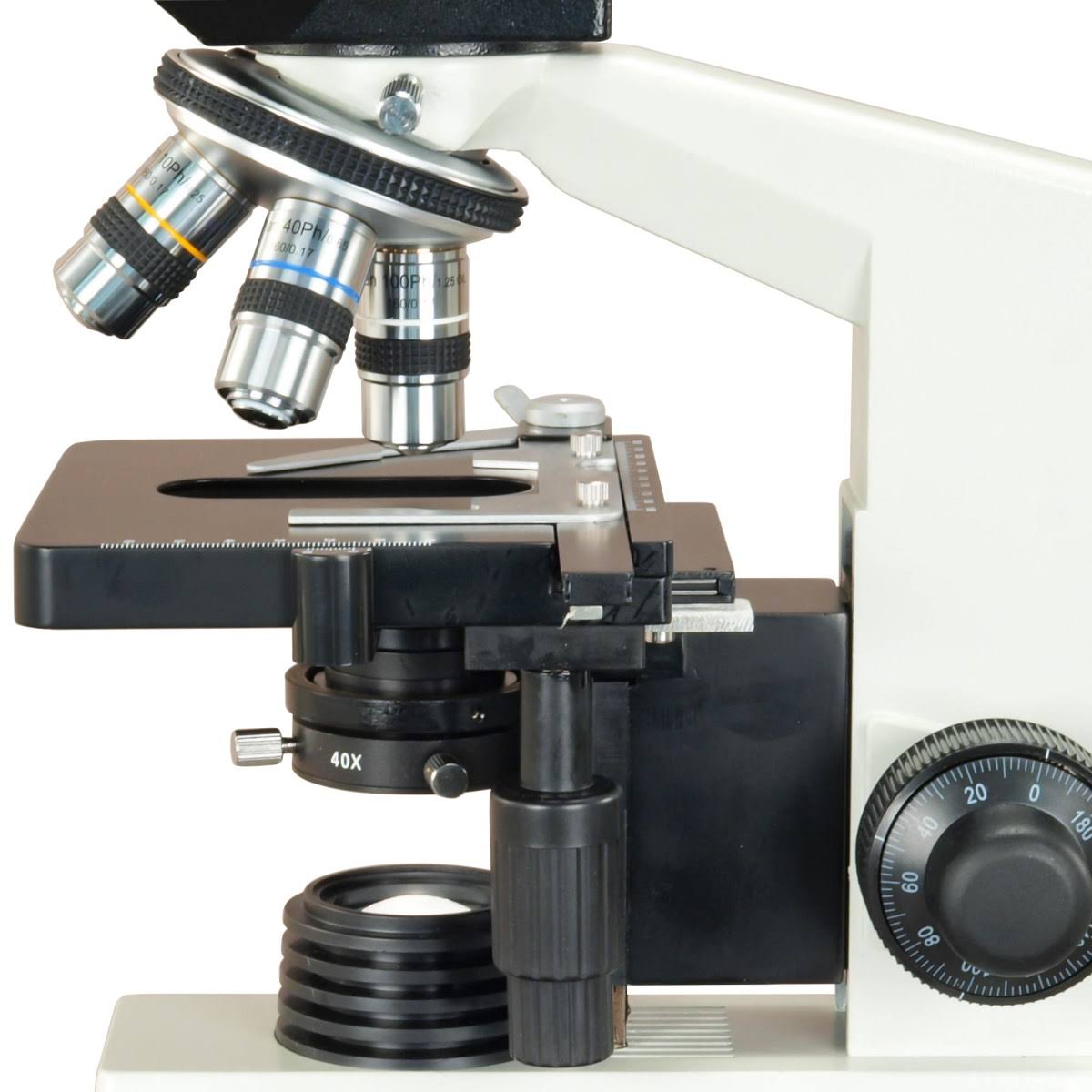 OMAX 40X-2000X Digital Binocular Phase Contrast Compound Microscope with Built-in 3.0MP USB and Interchangable Phase Contrast