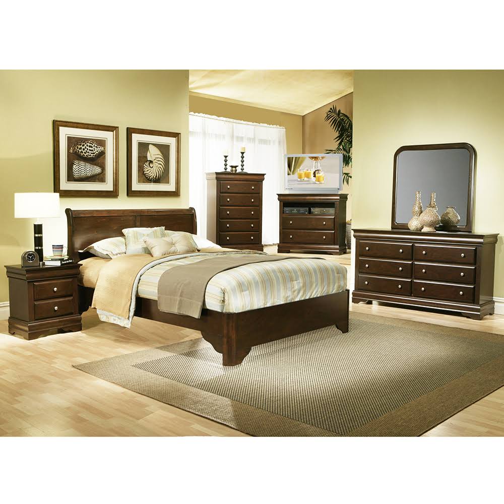 Alpine Furniture Chesapeake 2 Drawer TV Media Chest Cappuccino