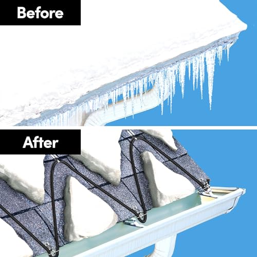 WarmlyYours Ice Shield Roof & Gutter Deicing Cable Kit, Protect from Ice and Snow Damage