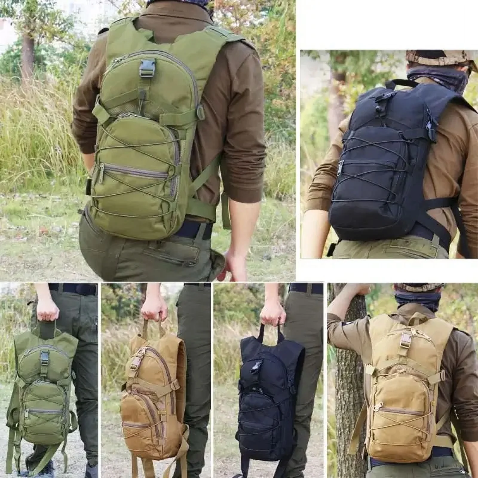 15L Molle Backpack Outdoor Sports Bicycle Backpacks Cycling Climbing Hiking Trekking Camping Bag