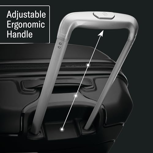 Samsonite Freeform 21-Inch Hardside Carry-On Luggage - Hardshell Carry-On Suitcase - TSA, Airline-Approved - Expandable Hard Shell, Smooth Rolling Spinner Wheels for Lightweight Travel - Navy