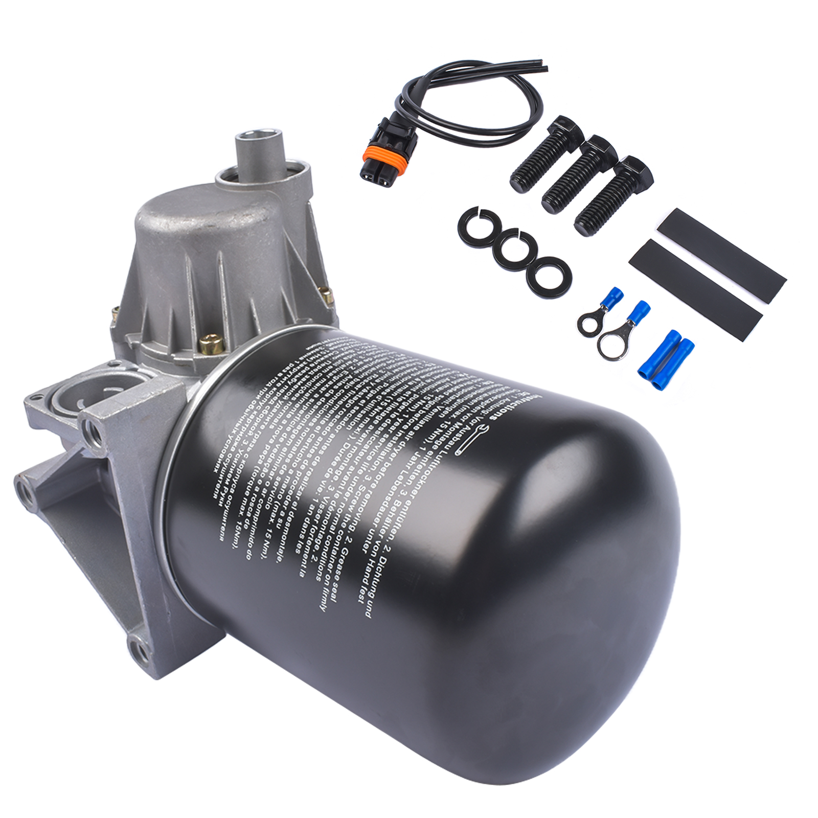 12V Air Dryer for Meritor-Wabco System Saver 1200 Series, Volvo, Kenworth, Peterbilt 379, Cascadia Or Other Trucks
