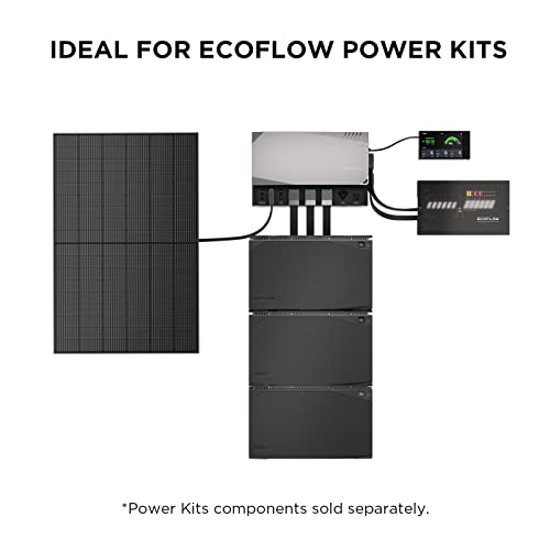 EF ECOFLOW 160 Watt Portable Solar Panel for Power Station, Foldable Solar Charger with Adjustable Kickstand, Waterproof IP68 for Outdoor Camping RV Off Grid System
